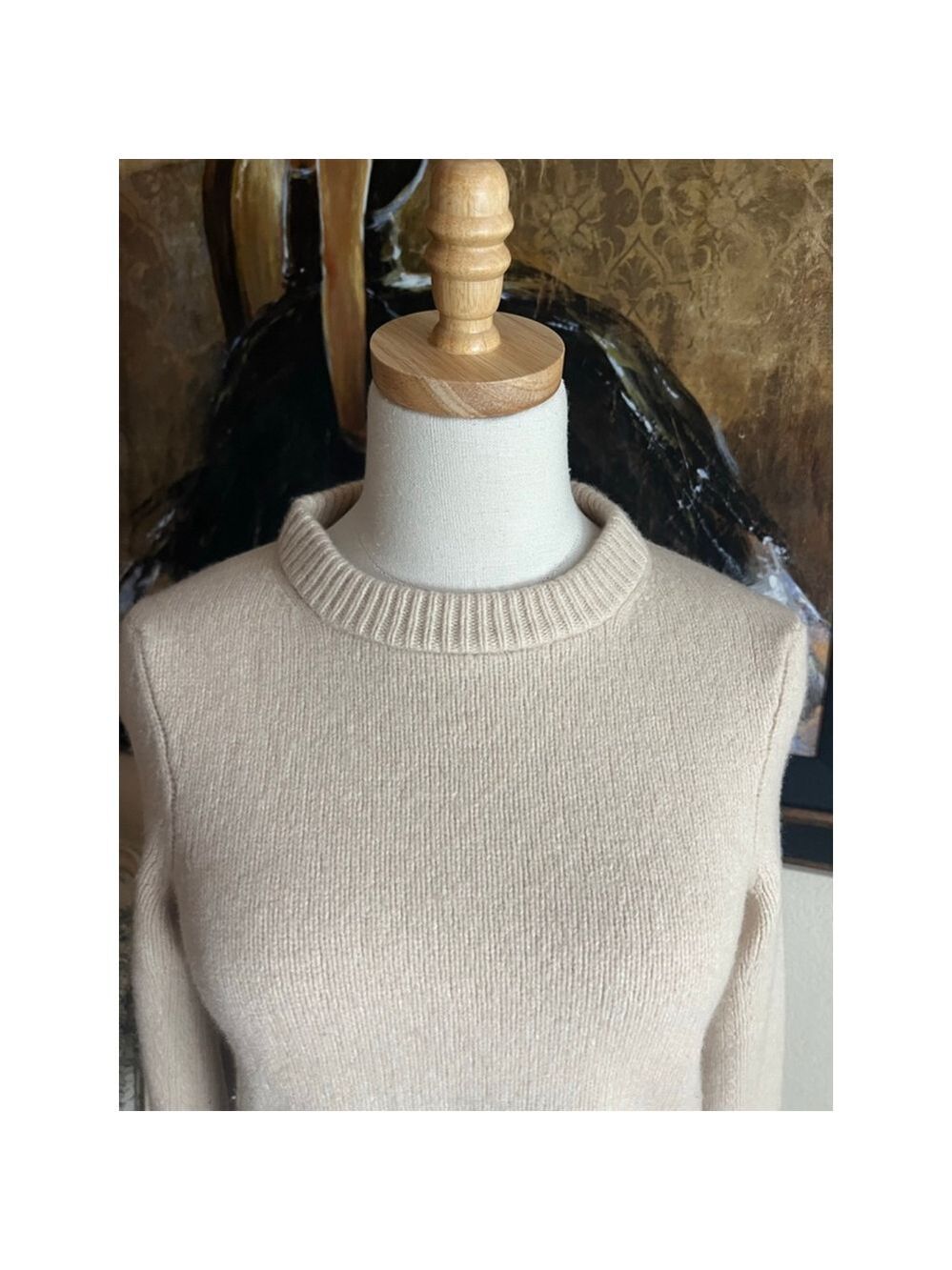Women's Filippa K Beige Crew Neck Sweater S Wool - Picture 1 of 5